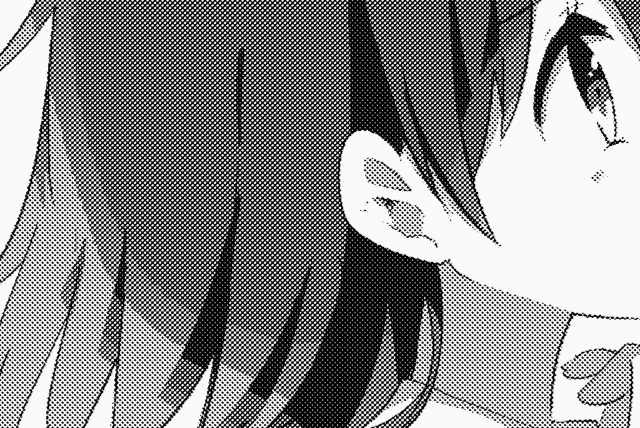 モノクロ 2 値入稿